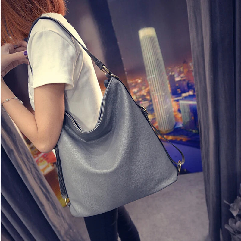 Autumn PU Leather Crossbody Bags Large Capacity Casual Handbags