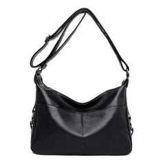 Soft Washed Pu Leather Women Messenger Bag Crossbody Shoulder Handbags
