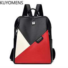 Leather Women's Backpack School Bag Girls Travel Rucksack