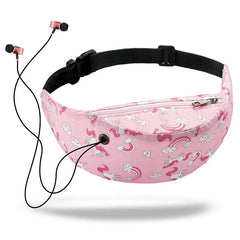 3D Colorful Print Waist Bag Fanny Pack Money Travelling Mobile Phone Bag