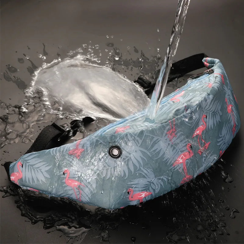 3D Colorful Print Waist Bag Fanny Pack Money Travelling Mobile Phone Bag