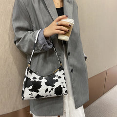 Animal Pattern Handbag PU Leather Shoulder Purse