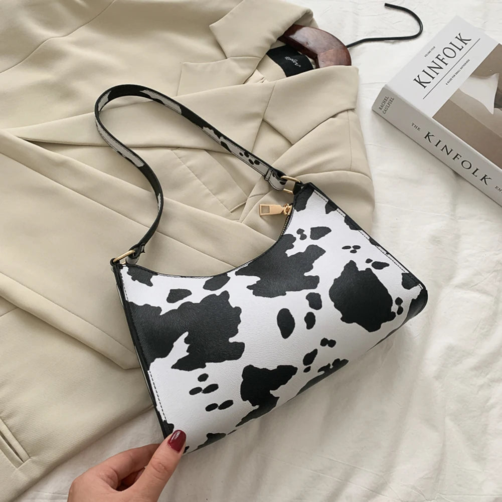 Animal Pattern Handbag PU Leather Shoulder Purse