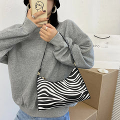 Animal Pattern Handbag PU Leather Shoulder Purse