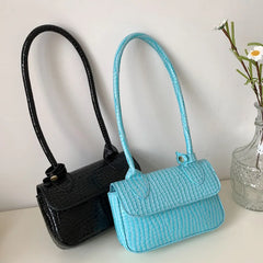 Snakeskin Shoulder Bag Women Spring Casual Small Bag