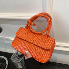 Snakeskin Shoulder Bag Women Spring Casual Small Bag