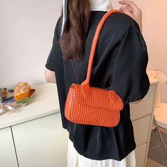 Snakeskin Shoulder Bag Women Spring Casual Small Bag
