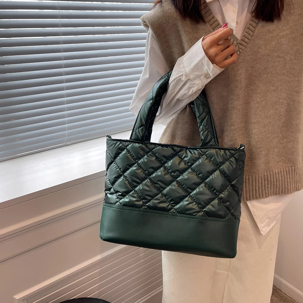 Quilted Shoulder Crossbody Bag Large Tote Ladies Travel Handbags
