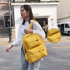 Canvas Anti-theft Women Backpack School Bag