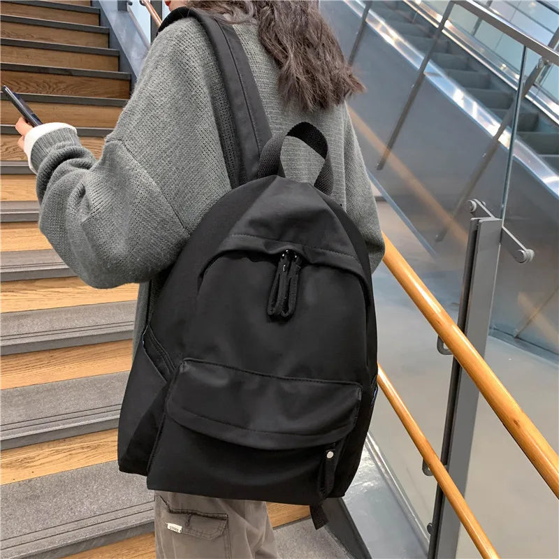Canvas Women Backpack Shoulder Bag Anti-theft