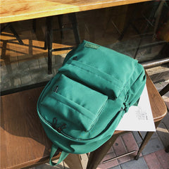 Canvas Anti-theft Women Backpack School Bag