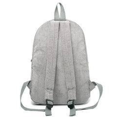 Striped Corduroy Women Backpack for Teenager Girls School