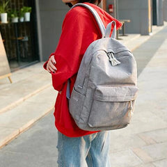 Corduroy Women Backpacks For Teenager Girls Student School Bag