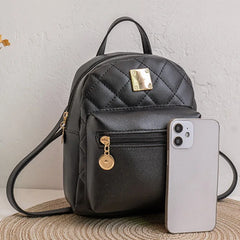 Waterproof Mini Leather Backpack for Women