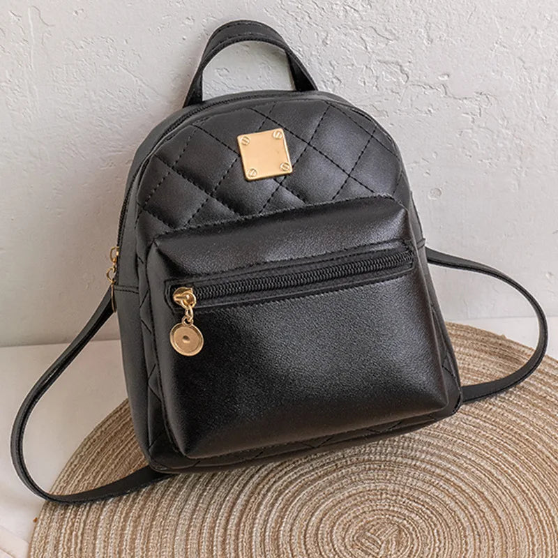 Mini Leather Backpack Waterproof Bags For Women