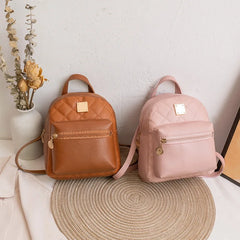 Waterproof Mini Leather Backpack for Women