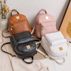 Waterproof Mini Leather Backpack for Women