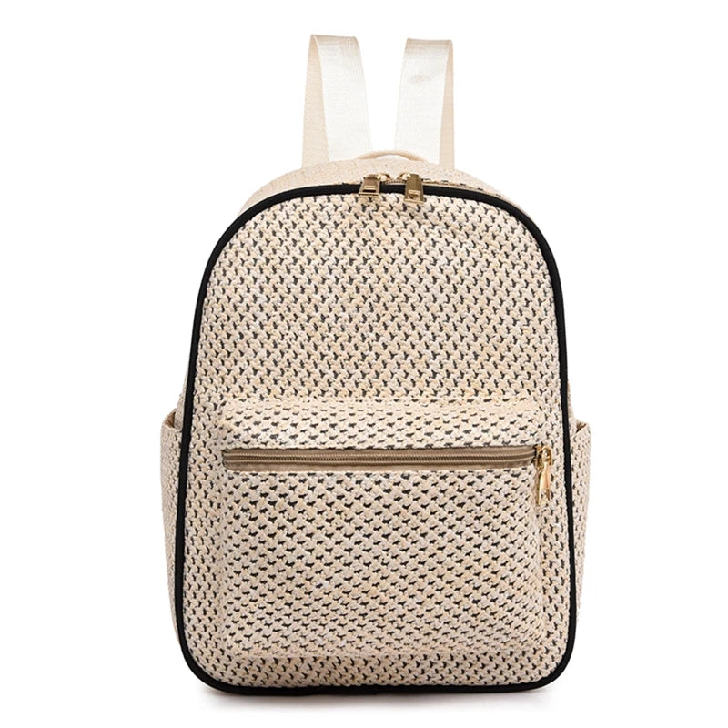 Boho Woven Backpack Purse Bag for Women Beach Handbag