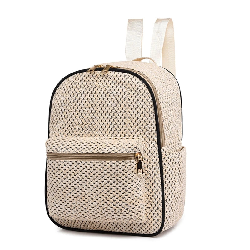 Boho Woven Backpack Purse Bag for Women Beach Handbag