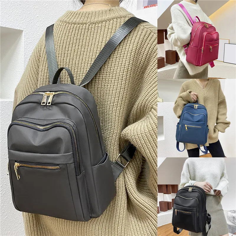 Women's Oxford Schoolbag Rucksack Backpack