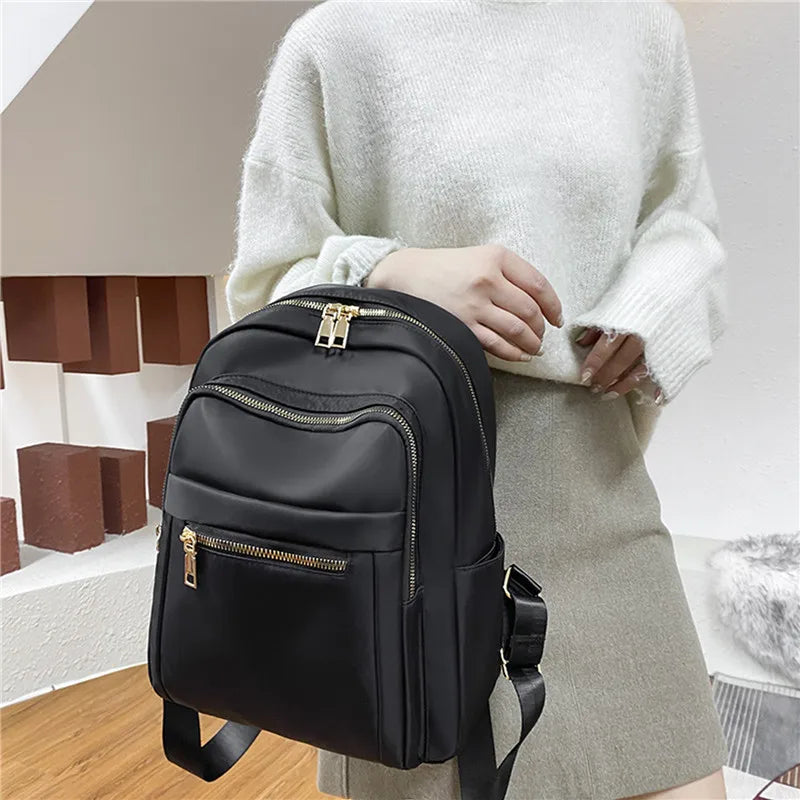 Women's Oxford Schoolbag Rucksack Backpack