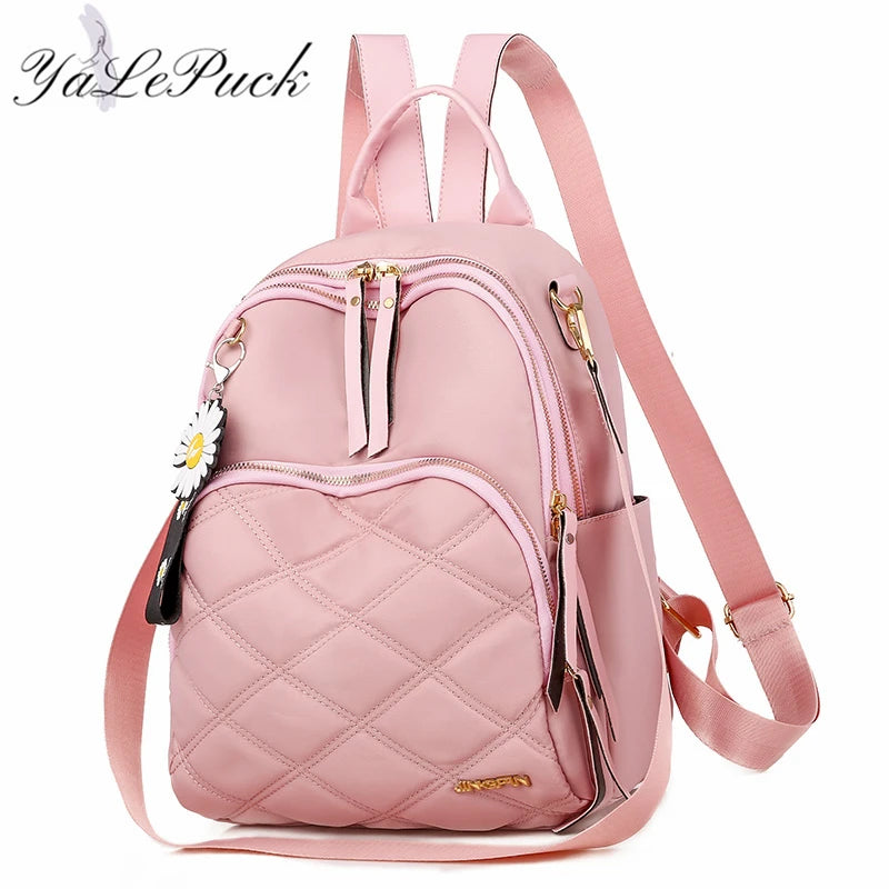 Women Oxford Cloth School Bag for Teenage Girls