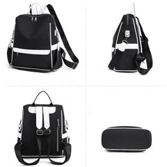 Waterproof Oxford Cloth Backpack for Women Girls School Bags Casual Travel