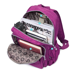 Waterproof Nylon Backpacks Women Laptop Bagpack Unisex School Backpack