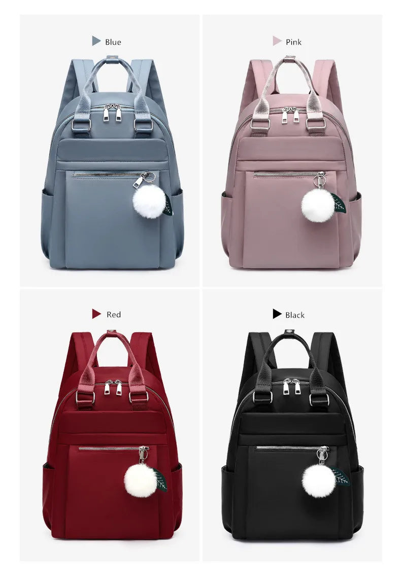 Women's Waterproof Nylon Travel Backpack