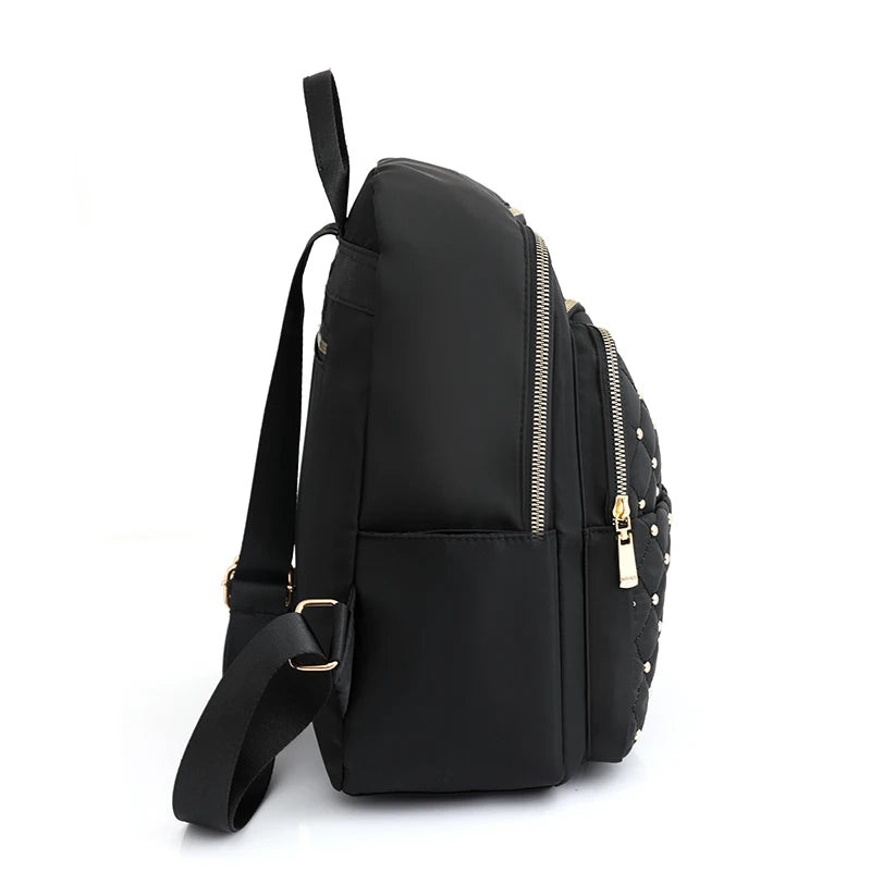 Nylon Backpack Women Big Travel Bag School Shoulder Bag