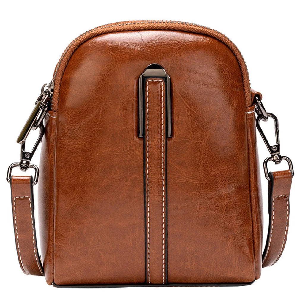 Retro Women's Purse Phone Pouch Leather Shoulder Bag