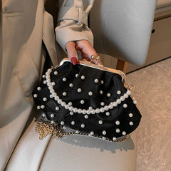 Beaded Frame Evening Clutch Bag Women's Handbag Small Tote