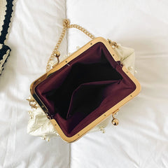 Beaded Frame Evening Clutch Bag Women's Handbag Small Tote