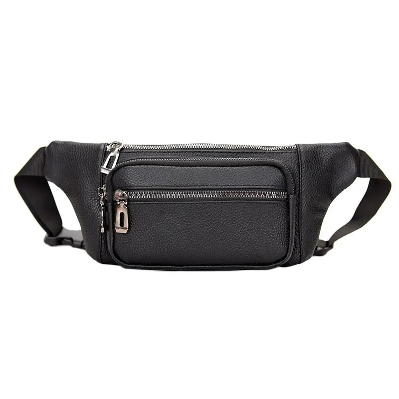 Leather Waist Pack Crossbody Phone Pouch Chest Bag