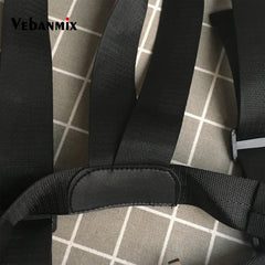 Plaid Chest Bag Kanye West Hip Hop Streetwear Men Tactical Vest
