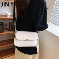 Women's PU Leather Flap Shoulder Bag Lock Crossbody Purse