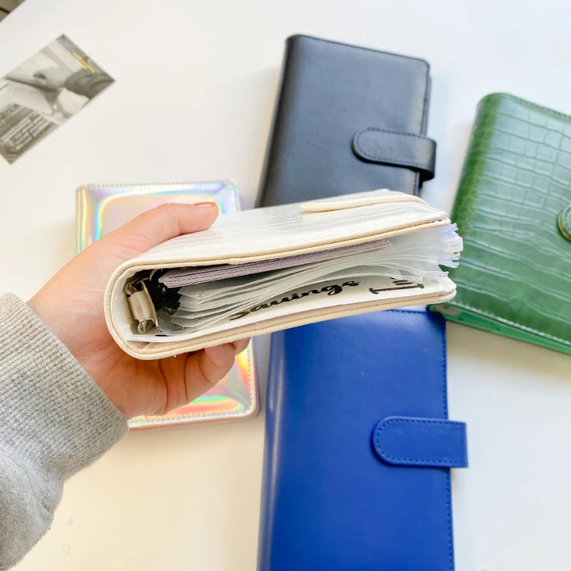 Budget Notebook and Cash Organizer Wallet A6 PU Long Purses