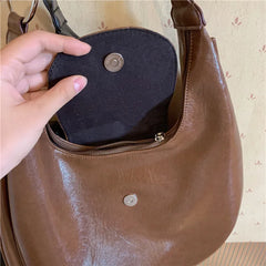 Hobos Women's Shoulder Bag Soft PU Leather Messenger Handbag
