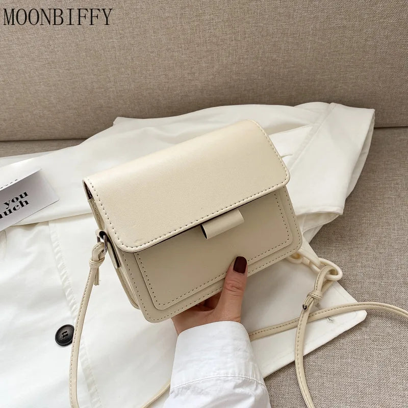 PU Leather Small Crossbody Bag Lightweight Fashion Shoulder Purse