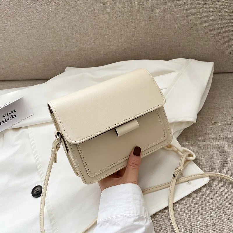 Women's Small Crossbody Bag Lightweight PU Leather Messenger Handbag
