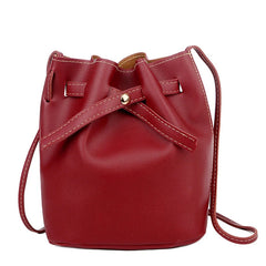 Bucket Shoulder Bag Women Drawstring Crossbody Bag