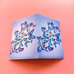 Butterfly Passport Holder Travel Wallet Protective Cover