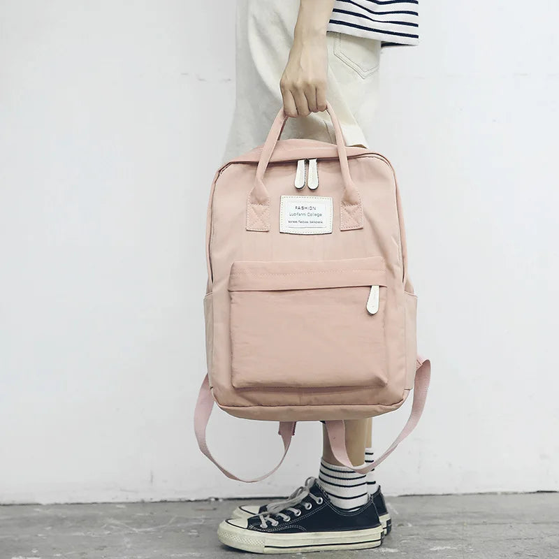 Canvas Backpack Women Anti-theft Travel Backpack School Bags for Teenage Girls