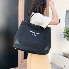 Canvas Large Capacity Women's Shoulder Bag Shopping Tote Crossbody
