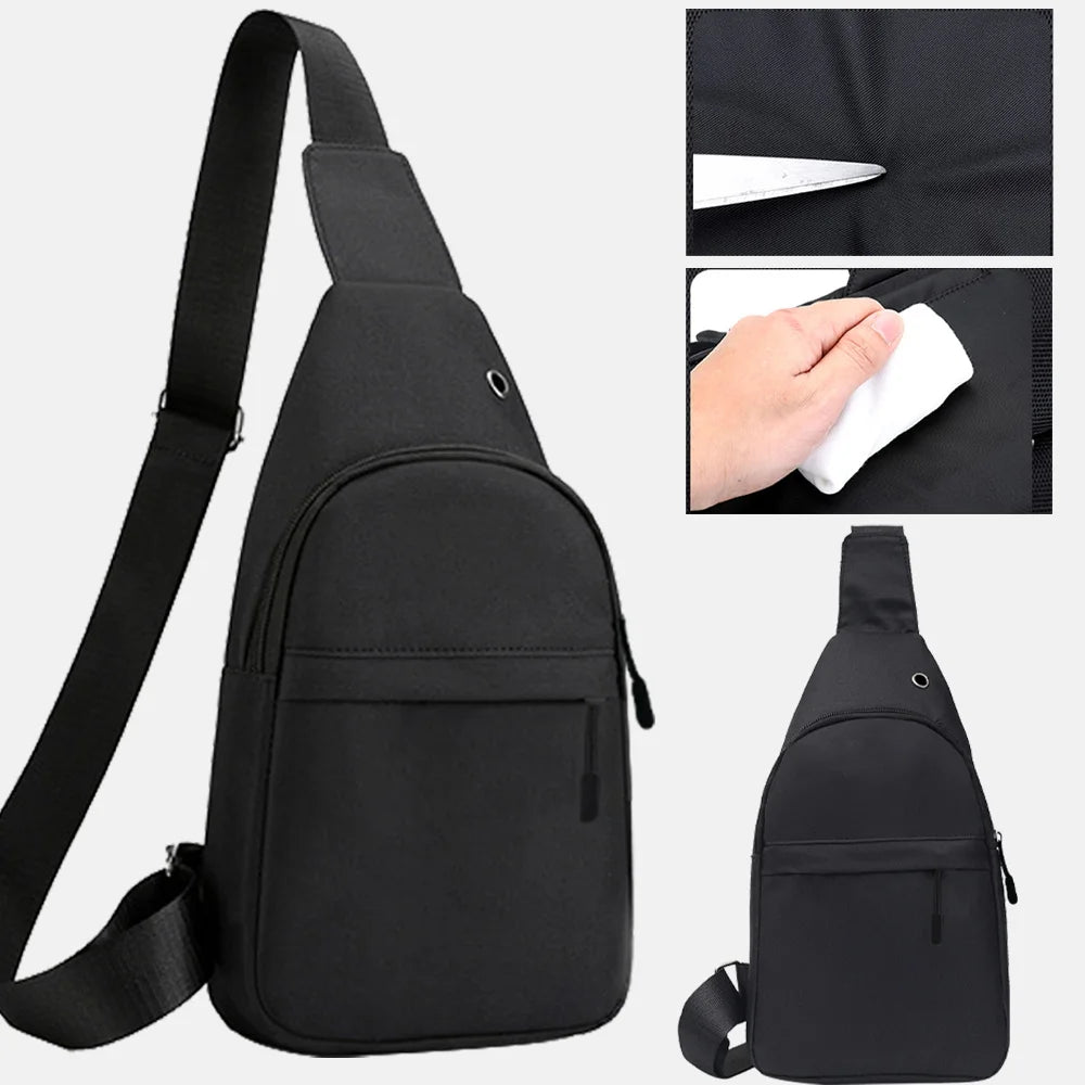 Daisy Print Canvas Waist Bag Universal Sports Travel Outdoor Chest Pack
