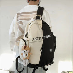 Canvas Women Backpack School Bags Large Capacity Waterproof Rucksac