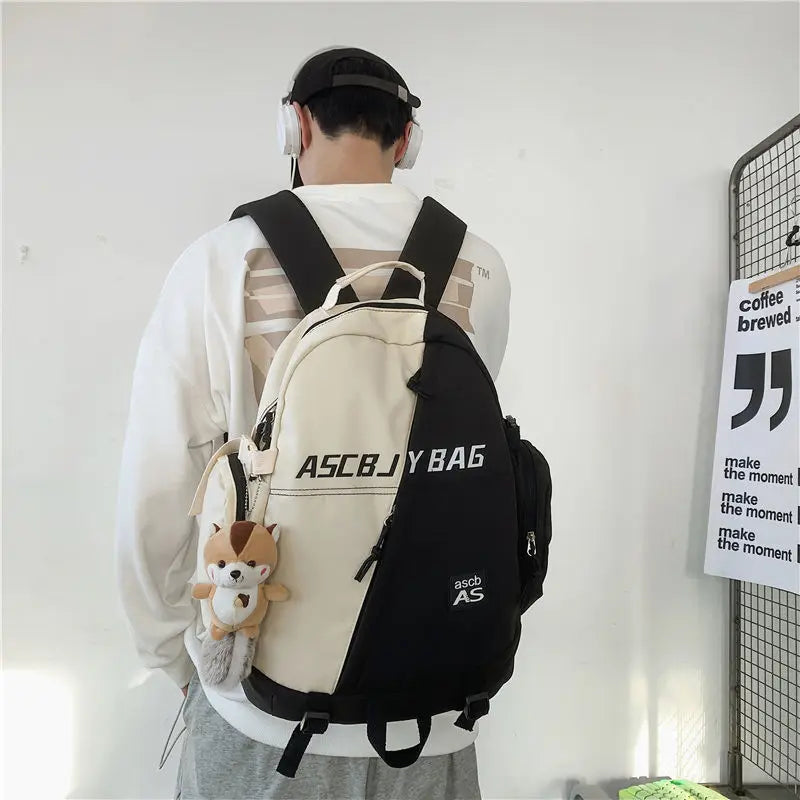Canvas Women Backpack School Bags Large Capacity Waterproof Rucksac