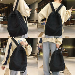 Canvas Women Backpack School Bag for Teenage Girls Laptop Backpacks