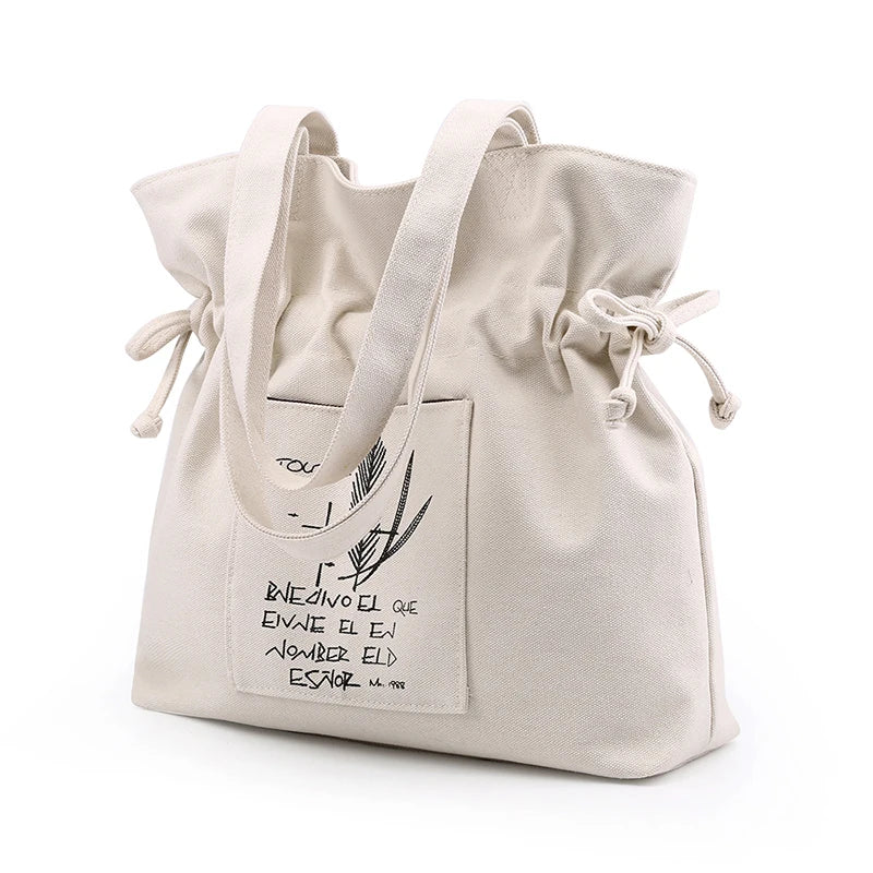 Canvas Women Handbags Vintage Female Shoulder bags Ladies Shopping Travel Bag