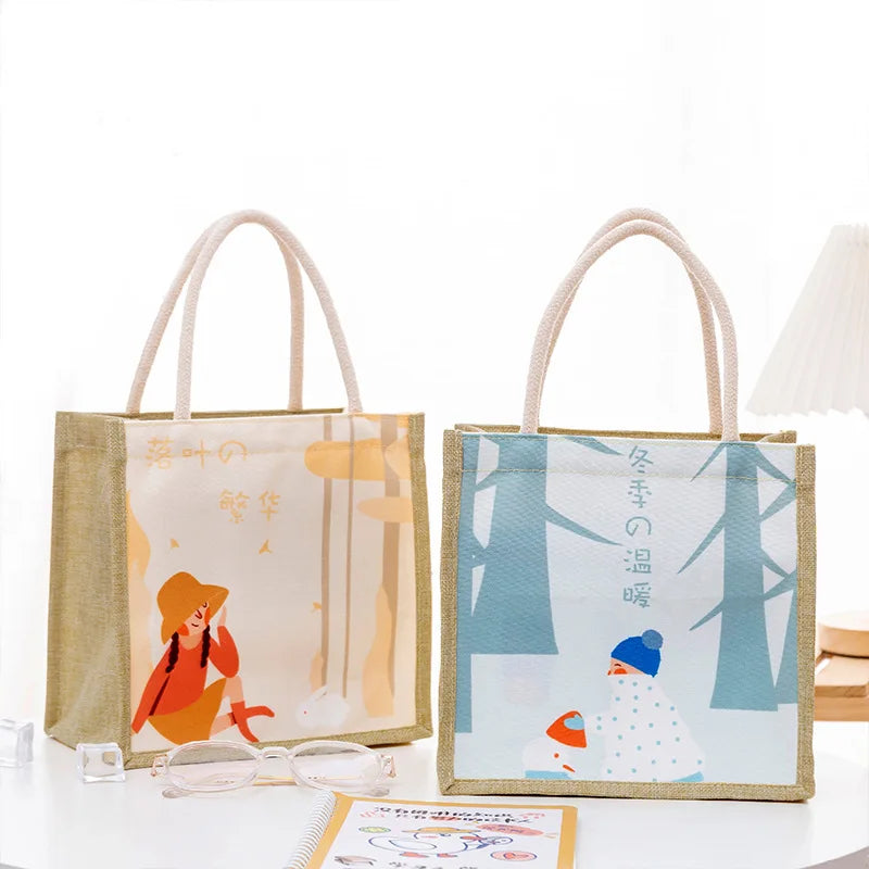 Canvas Women Tote Bags Small Cotton Cloth Ladies Hand Bag Fabric Female Handbags